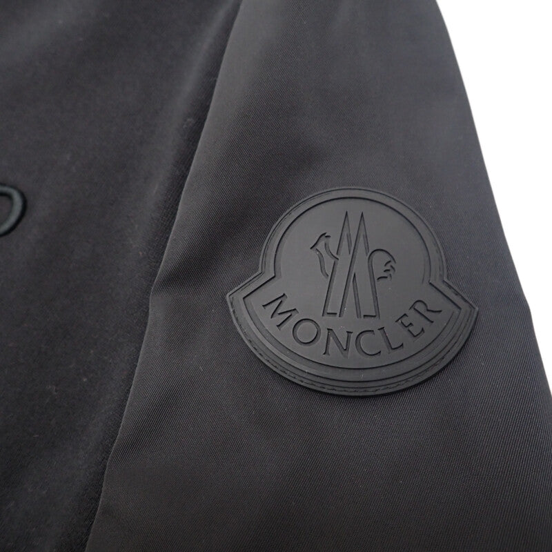 モンクレール MONCLER シャツ L H10918G00039_809KR スウェット コットン ナイロン ブラック メンズ【中古】【ABランク】