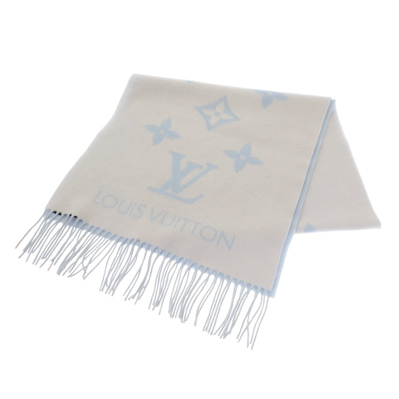 ルイヴィトン LOUIS VUITTON マフラー・レイキャビック M90896 マフラー カシミヤ ホワイト ブルー レディース【中古】【Aランク】