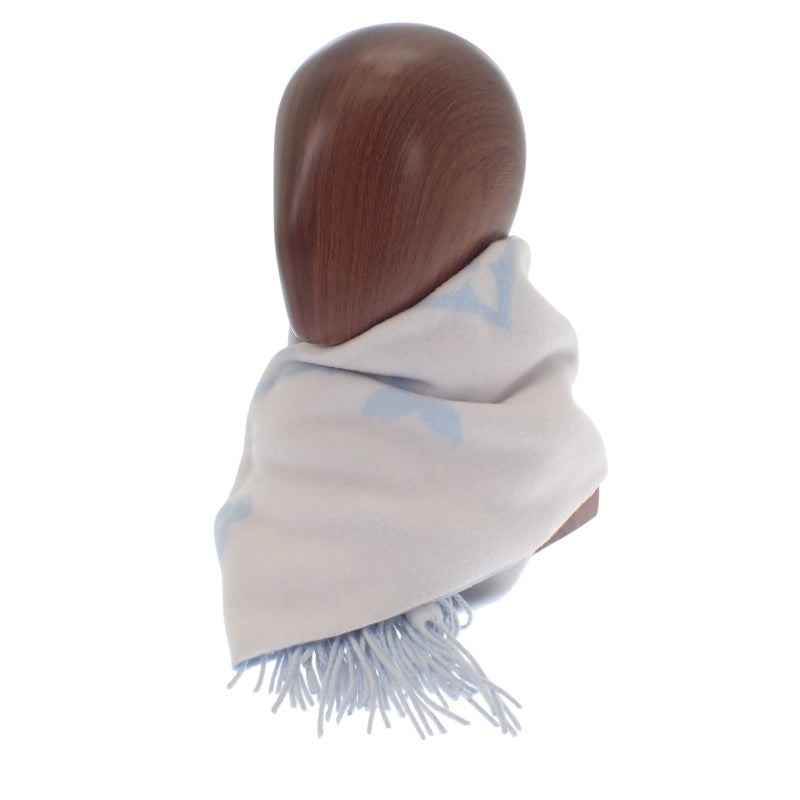 ルイヴィトン LOUIS VUITTON マフラー・レイキャビック M90896 マフラー カシミヤ ホワイト ブルー レディース【中古】【Aランク】