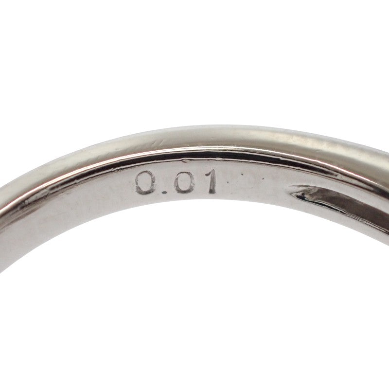 タサキ TASAKI リボンモチーフ 10号 リング Pt900プラチナ パール