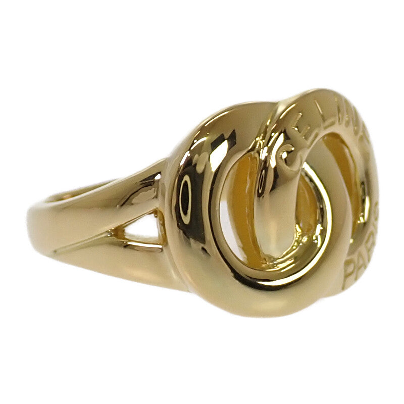 セリーヌ CELINE ダブルサークル 12号 リング K18イエローゴールド レディース【中古】【Aランク】