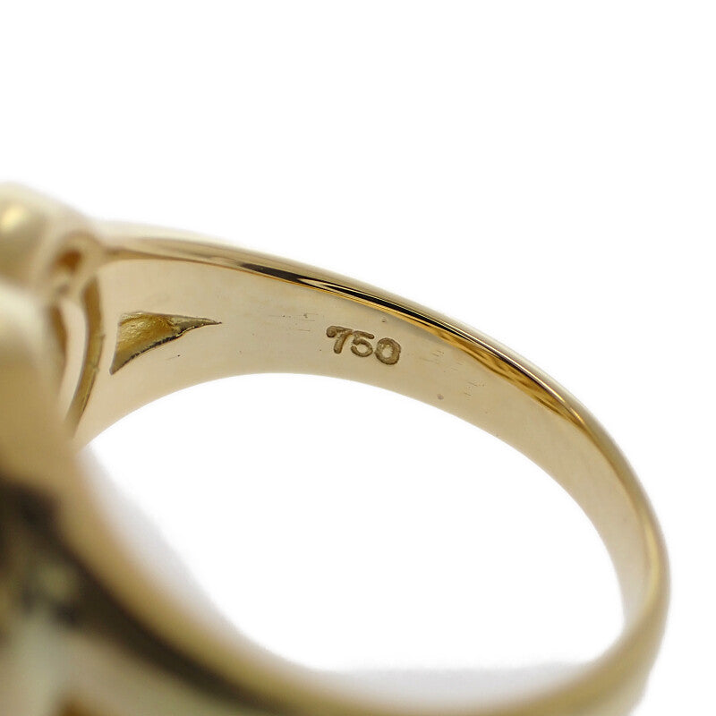 セリーヌ CELINE ダブルサークル 12号 リング K18イエローゴールド レディース【中古】【Aランク】