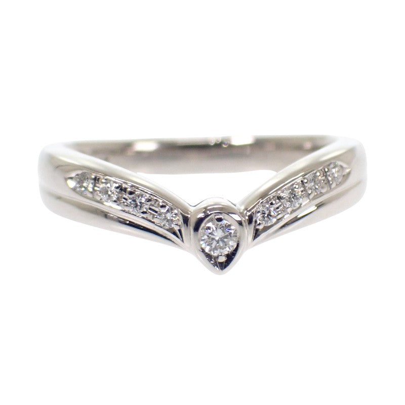 ポーラ POLA ダイヤモンド V字 13号 リング Pt900プラチナ ダイヤモンド レディース【中古】【Aランク】