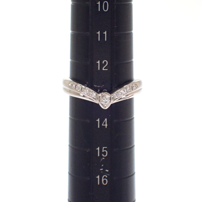 ポーラ POLA ダイヤモンド V字 13号 リング Pt900プラチナ ダイヤモンド レディース【中古】【Aランク】
