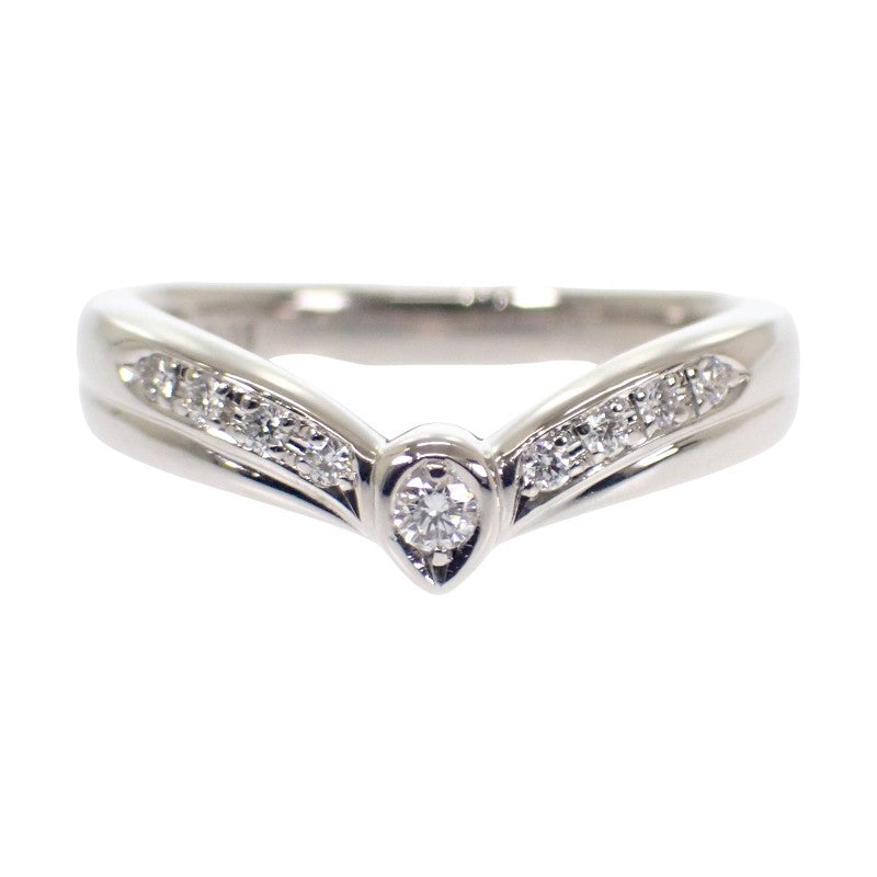 ポーラ POLA ダイヤモンド V字 13号 リング Pt900プラチナ ダイヤモンド レディース【中古】【Aランク】