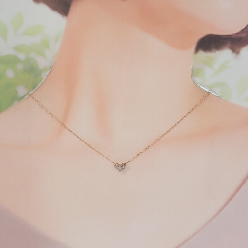 ポンテヴェキオ Ponte Vecchio ハート ネックレス K18ピンクゴールド