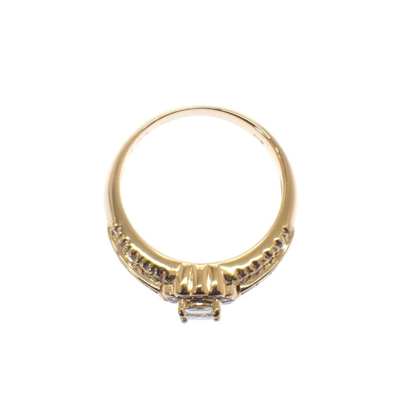 デザインジュエリー 13号 リング K18イエローゴールド ダイヤモンド レディース【中古】【Aランク】