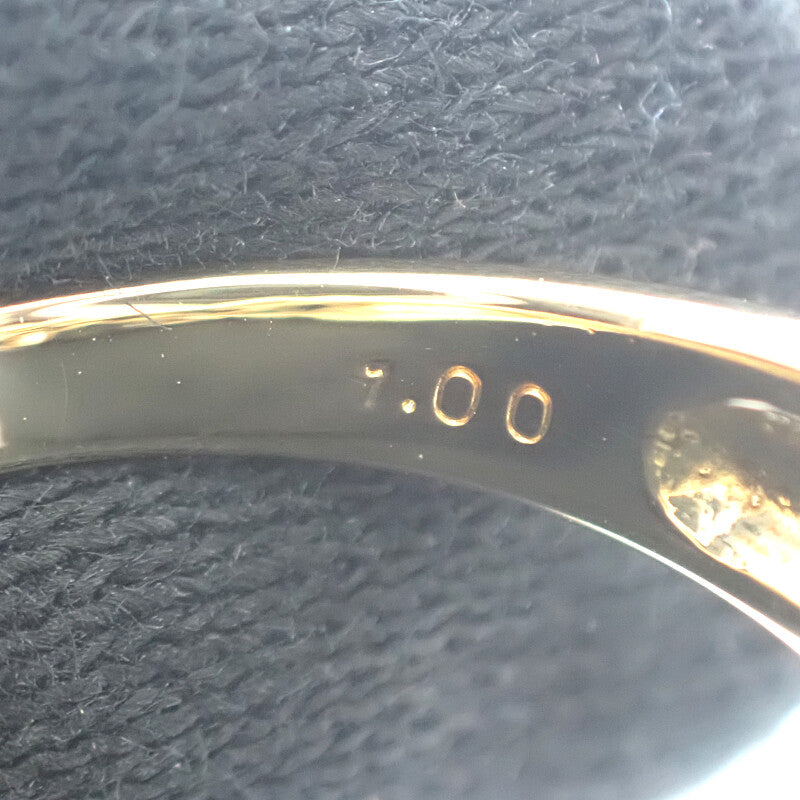 スタッズデザイン ジュエリー 14号 リング K18イエローゴールド ダイヤモンド レディース メンズ【中古】【Aランク】