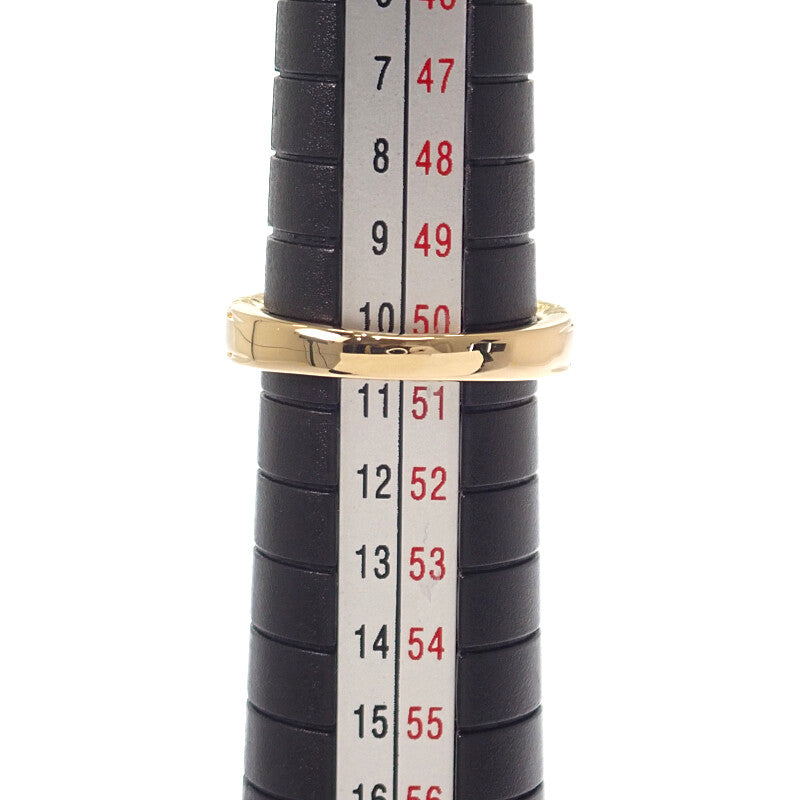 デザインジュエリー フラワー 10号 リング K18イエローゴールド Pt900プラチナ ダイヤモンド レディース【中古】【Aランク】