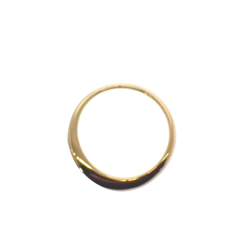 Design Jewelry Wave Size 11 Ring K18 Yellow Gold Diamond Women's