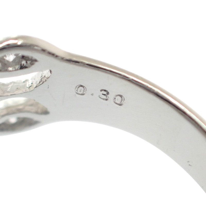 デザイン ジュエリー 12号 リング Pt950プラチナ ダイヤモンド レディース【中古】【Aランク】