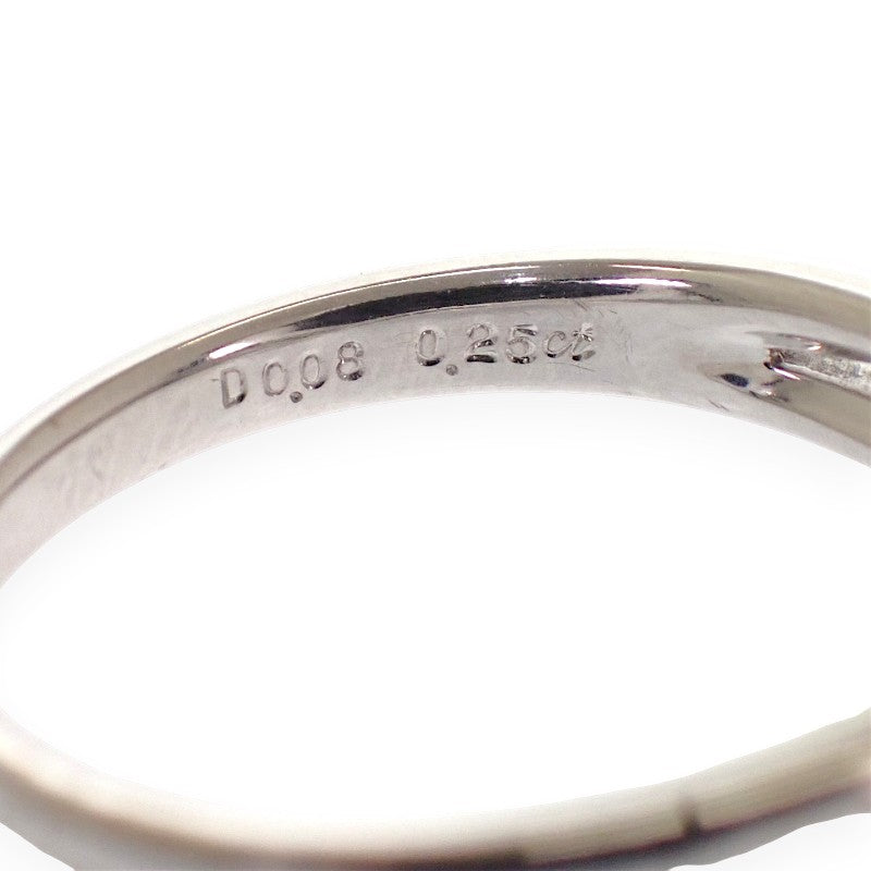 Designer Jewelry 16 Ring K18 White Gold Diamond Women's [Used] [A Rank]