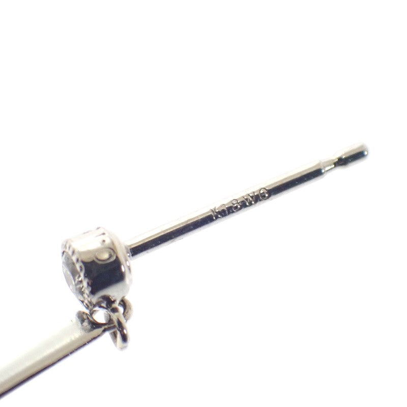 デザインジュエリー スイング ピアス K18ホワイトゴールド K14ホワイトゴールド ダイヤモンド パール レディース【中古】【Aランク】