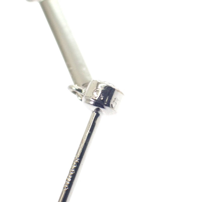 デザインジュエリー スイング ピアス K18ホワイトゴールド K14ホワイトゴールド ダイヤモンド パール レディース【中古】【Aランク】