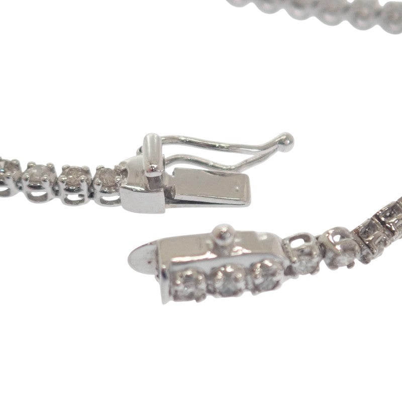 デザイン ジュエリー ブレスレット K18ホワイトゴールド ダイヤモンド レディース メンズ【中古】【Aランク】