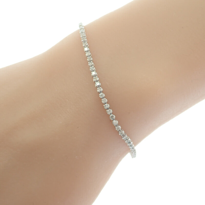 デザイン ジュエリー ブレスレット K18ホワイトゴールド ダイヤモンド レディース メンズ【中古】【Aランク】