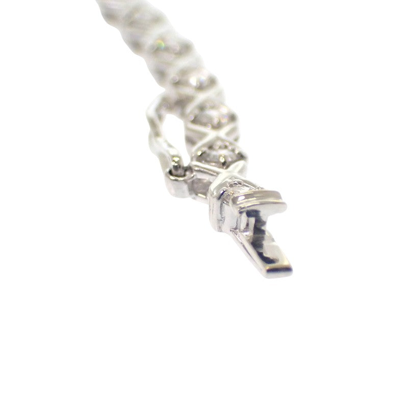 デザインジュエリー テニスブレス ブレスレット K18ホワイトゴールド ダイヤモンド メンズ レディース【中古】【Aランク】