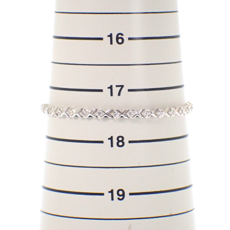 デザインジュエリー テニスブレス ブレスレット K18ホワイトゴールド ダイヤモンド メンズ レディース【中古】【Aランク】