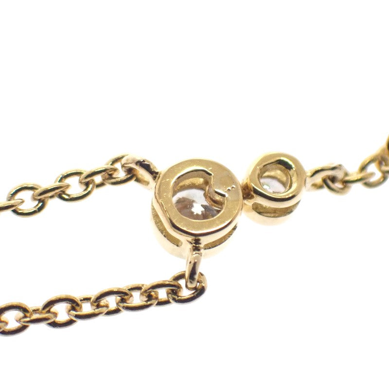 Design Jewelry Necklace K18 Yellow Gold Diamond Women's