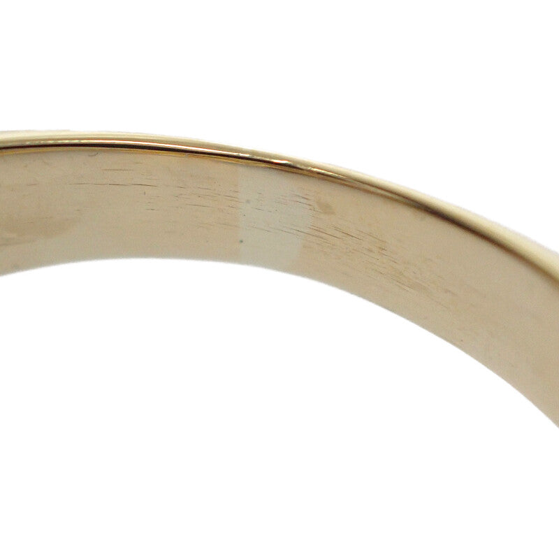 デザインジュエリー 9号 リング K18イエローゴールド ブルー サファイア ダイヤモンド レディース【中古】【Aランク】