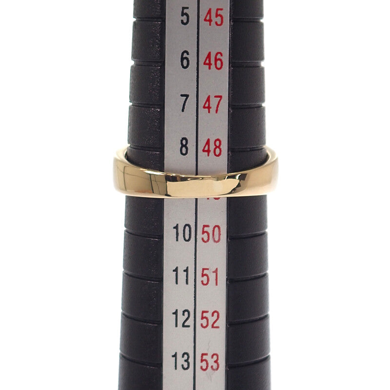 デザインジュエリー 9号 リング K18イエローゴールド ブルー サファイア ダイヤモンド レディース【中古】【Aランク】