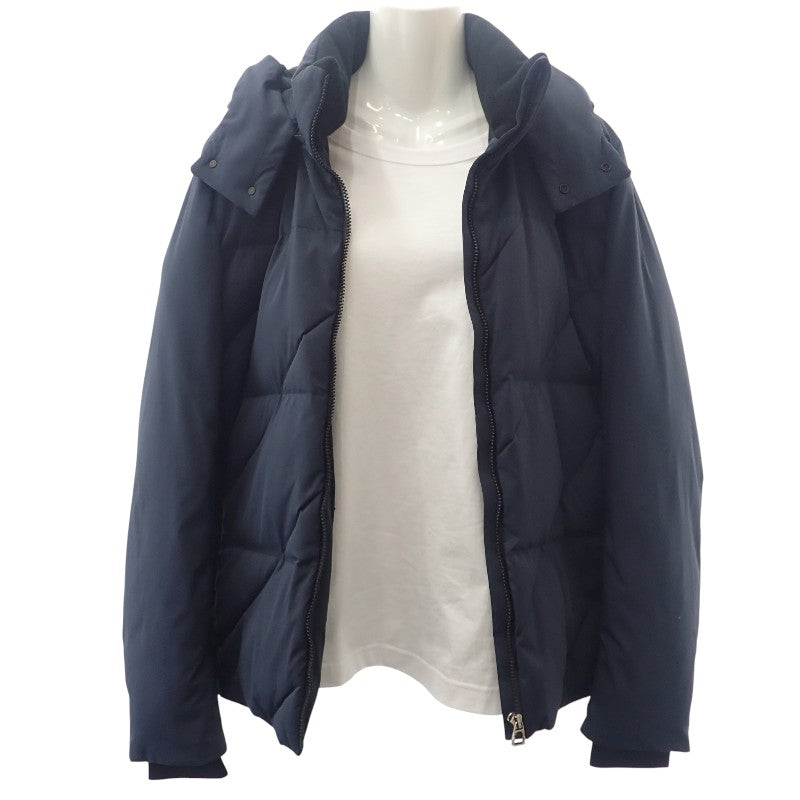 エルメス HERMES Toundra puffer coat M H800519E 01M ダウンジャケット ナイロン ポリエステル ネイビー メンズ【中古】【ABランク】