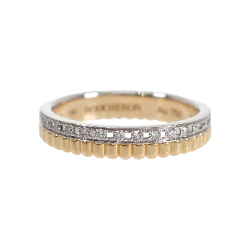 ブシュロン Boucheron キャトル ラディアント 7.5号 48 JAL00134 リング K18イエローゴールド K18ホワイトゴールド ダイヤモンド レディース【中古】【Aランク】