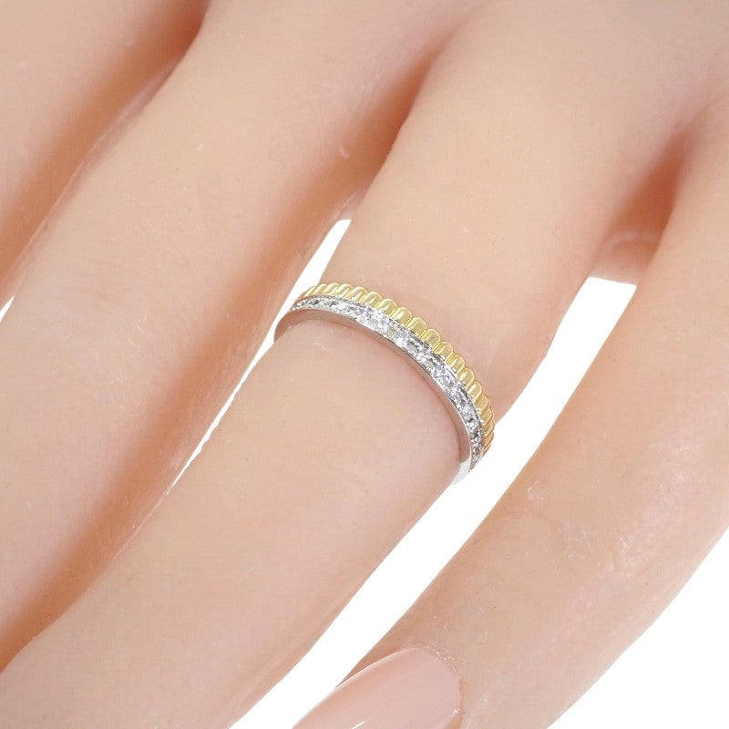 Boucheron Quatre Radiant Ring 7.5 (EU 48) JAL00134 K18 Yellow Gold K18 White Gold Diamond Women's [Used] [A Rank]