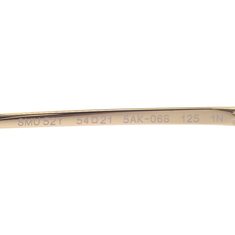 ミュウミュウ MIUMIU ロゴ SMU52Y_EZVN_FE20F_C_054 サングラス メタル ローズゴールド レディース【中古】【Aランク】