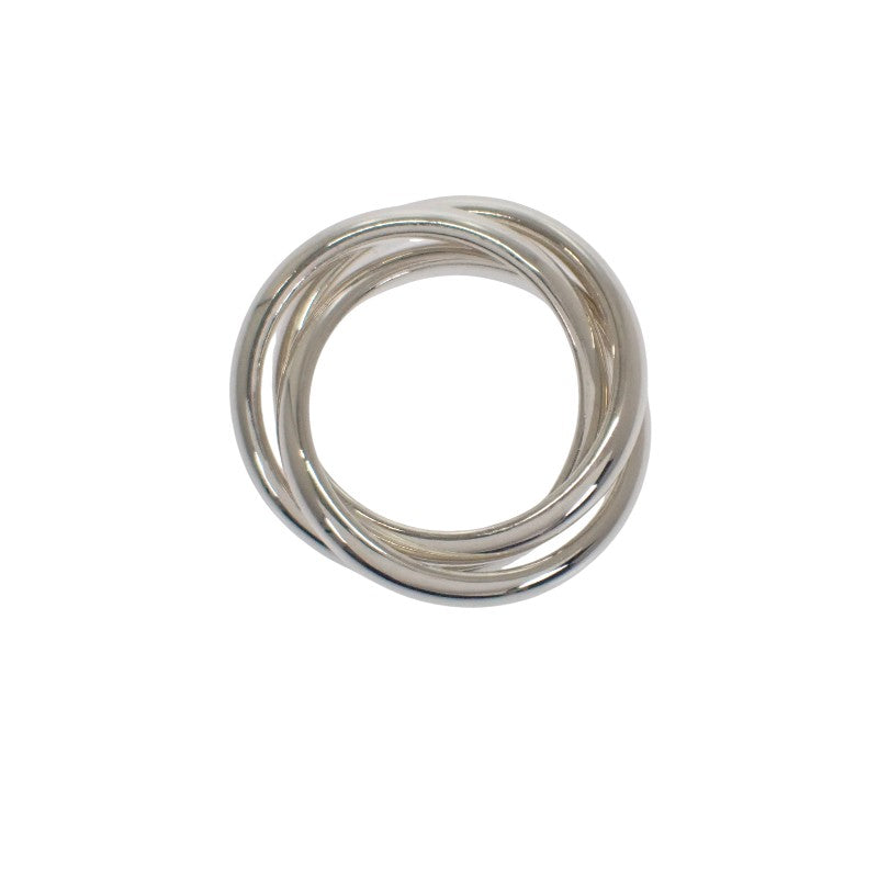 Tiffany & Co. Triple Band Ring Size 9 Silver 925 Women's [Used] [A Rank]