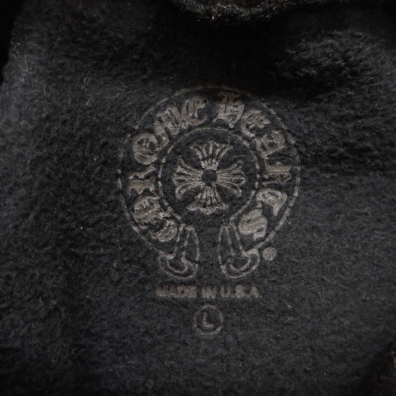クロムハーツ CHROME HEARTS ステンシルフーディ L パーカー コットン ブラック マルチカラー メンズ【中古】【Bランク】