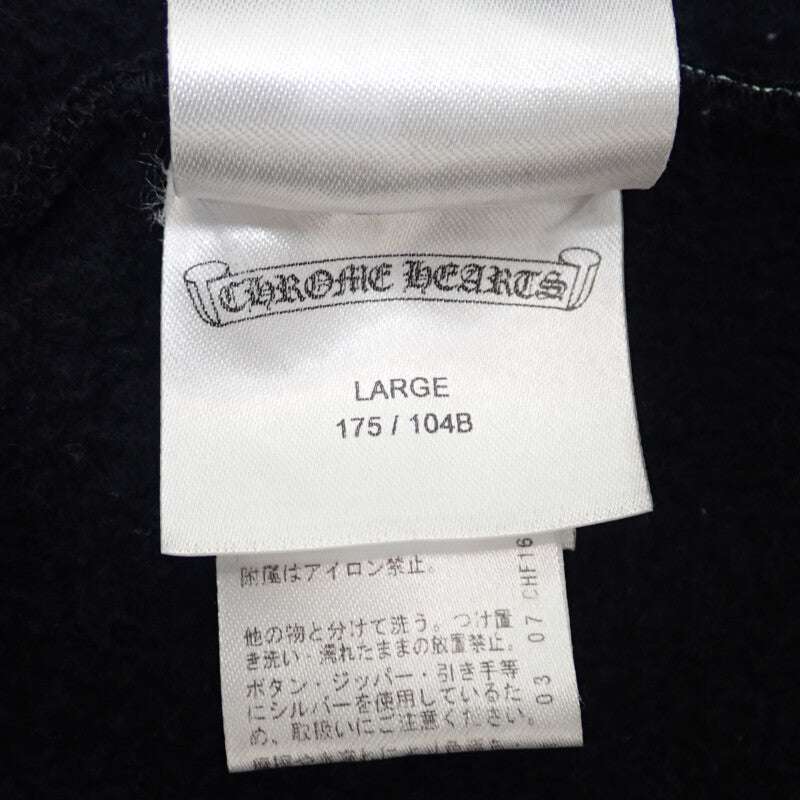 クロムハーツ CHROME HEARTS ステンシルフーディ L パーカー コットン ブラック マルチカラー メンズ【中古】【Bランク】