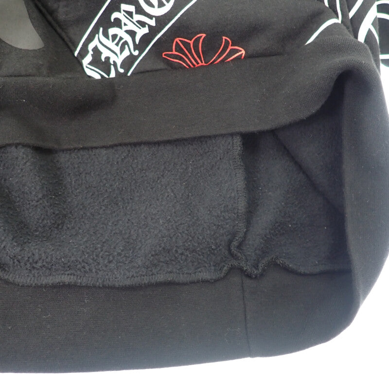 クロムハーツ CHROME HEARTS ステンシルフーディ L パーカー コットン ブラック マルチカラー メンズ【中古】【Bランク】