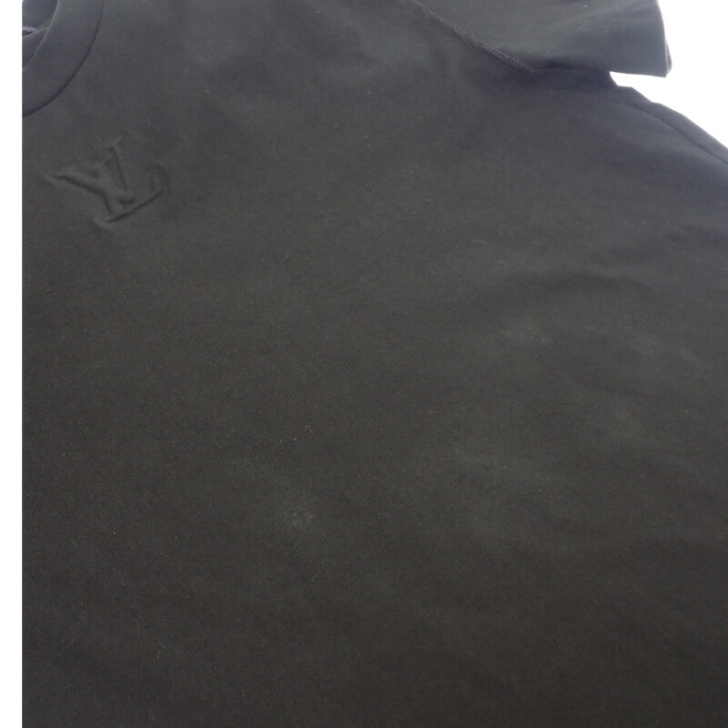ルイヴィトン LOUIS VUITTON エンボス LV Tシャツ S 1AGIJ3 半袖Ｔシャツ コットン ノワール メンズ【中古】【ABランク】