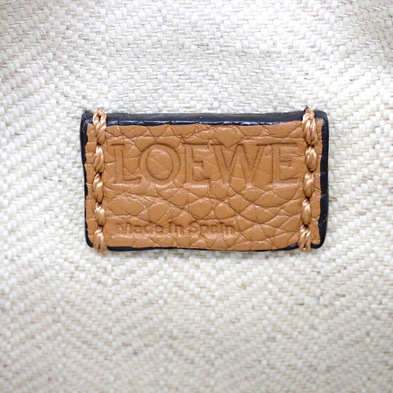 ロエベ LOEWE パズル ミニ A510P88X60 ショルダーバッグ カーフ ブラウン ゴールド金具 レディース【中古】【Aランク】