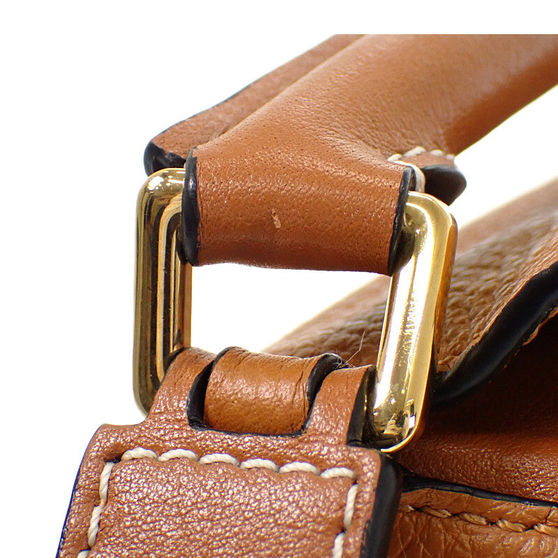 ロエベ LOEWE パズル ミニ A510P88X60 ショルダーバッグ カーフ ブラウン ゴールド金具 レディース【中古】【Aランク】