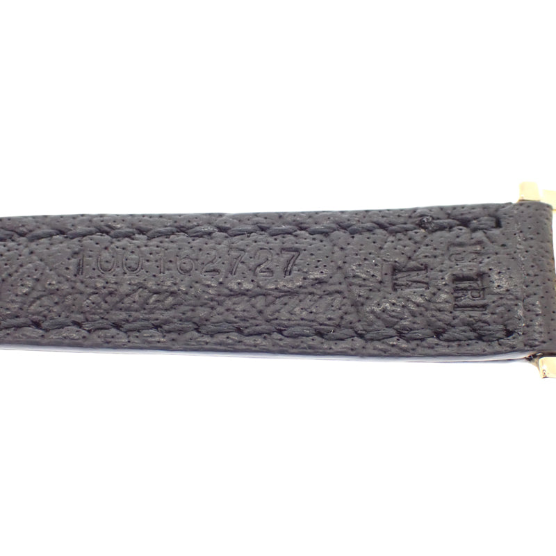 ブルガリ BVLGARI ブルガリブルガリ BB23GL 腕時計 K18イエローゴールド レザー ブラック クオーツ ブラック文字盤 レディース【中古】【Aランク】