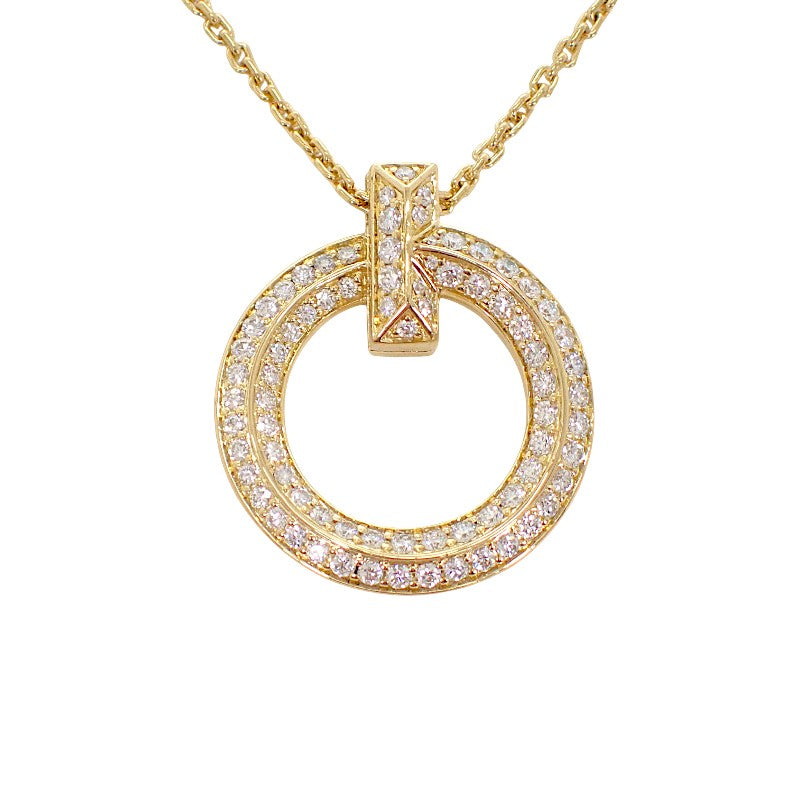 ティファニー TIFFANY&Co. Tワン サークル ペンダント 72154584 ネックレス K18イエローゴールド ダイヤモンド レディース メンズ【中古】【Aランク】