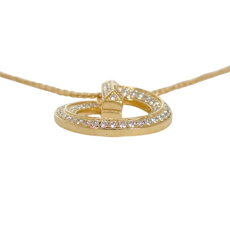 ティファニー TIFFANY&Co. Tワン サークル ペンダント 72154584 ネックレス K18イエローゴールド ダイヤモンド レディース メンズ【中古】【Aランク】