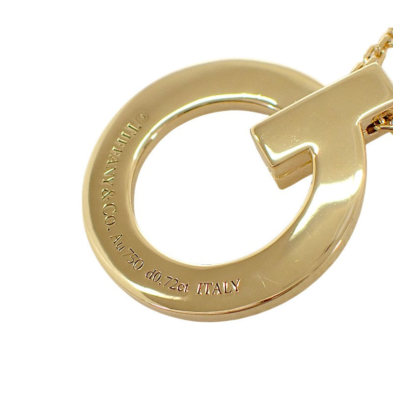 ティファニー TIFFANY&Co. Tワン サークル ペンダント 72154584 ネックレス K18イエローゴールド ダイヤモンド レディース メンズ【中古】【Aランク】