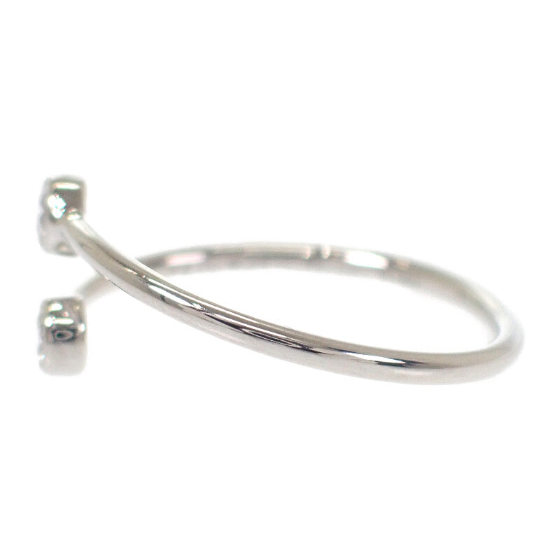 ティファニー TIFFANY&Co. フープダイヤ 2P 10号 リング Pt950プラチナ ダイヤモンド レディース【中古】【Aランク】