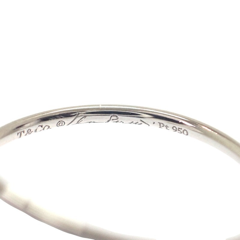 ティファニー TIFFANY&Co. フープダイヤ 2P 10号 リング Pt950プラチナ ダイヤモンド レディース【中古】【Aランク】