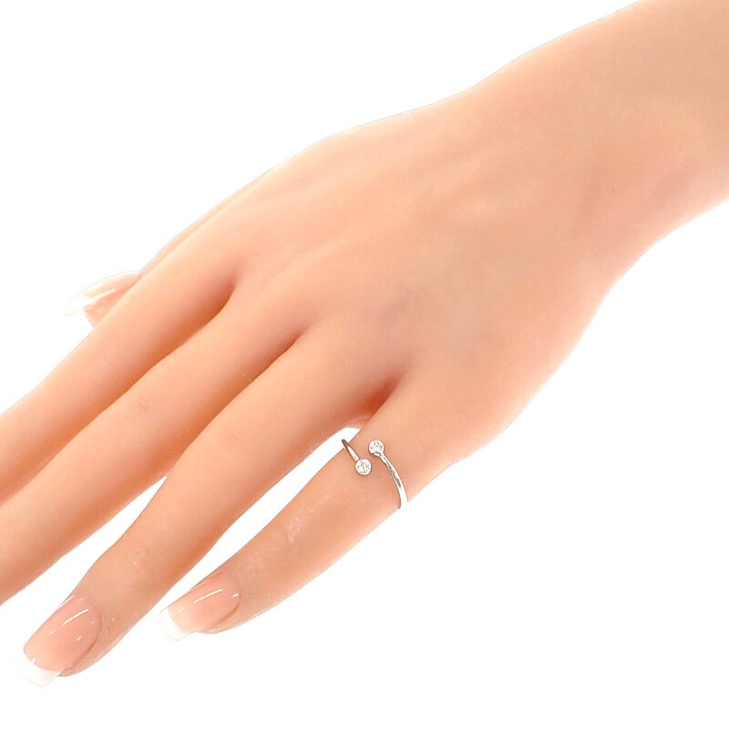 ティファニー TIFFANY&Co. フープダイヤ 2P 10号 リング Pt950プラチナ ダイヤモンド レディース【中古】【Aランク】