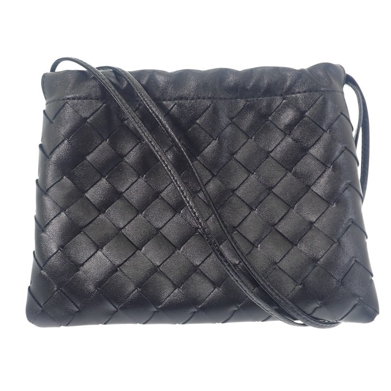 ボッテガヴェネタ BOTTEGA VENETA スモールダスト 816987V3IV18425 ショルダーバッグ カーフ ブラック レディース【中古】【Aランク】