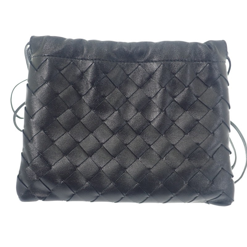 ボッテガヴェネタ BOTTEGA VENETA スモールダスト 816987V3IV18425 ショルダーバッグ カーフ ブラック レディース【中古】【Aランク】