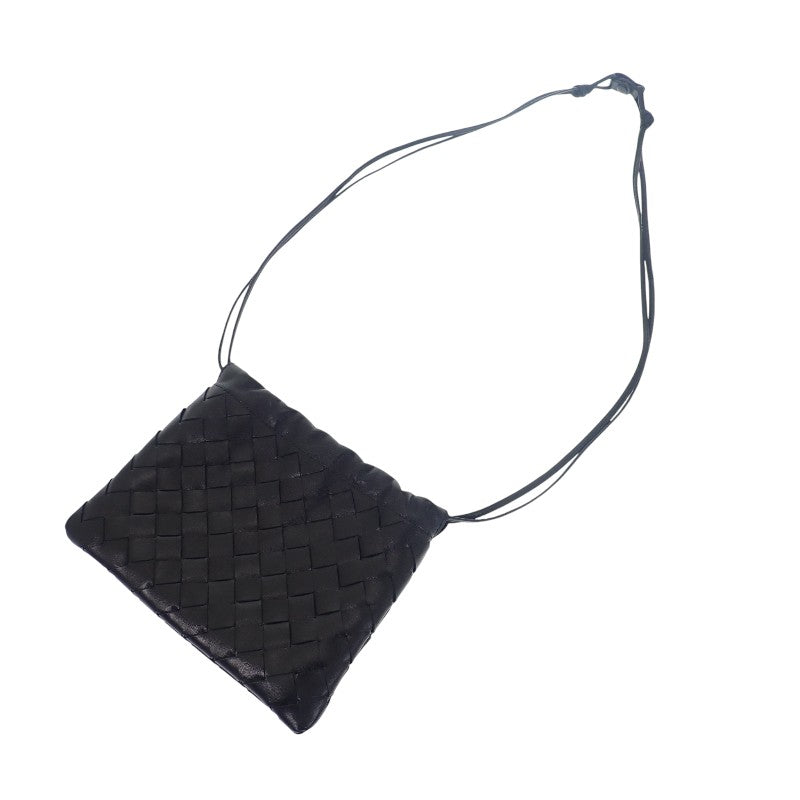 ボッテガヴェネタ BOTTEGA VENETA スモールダスト 816987V3IV18425 ショルダーバッグ カーフ ブラック レディース【中古】【Aランク】