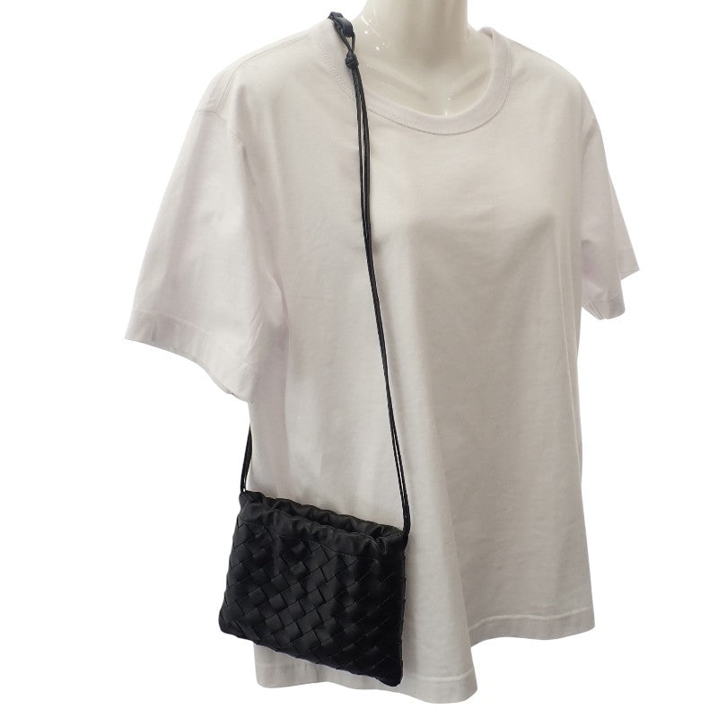 ボッテガヴェネタ BOTTEGA VENETA スモールダスト 816987V3IV18425 ショルダーバッグ カーフ ブラック レディース【中古】【Aランク】