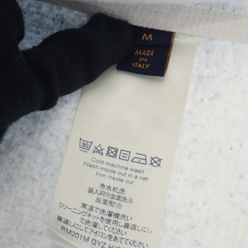 ルイヴィトン LOUIS VUITTON ワークウェアシャツ M 1A5VYS デニムジャケット コットン ブルー ホワイト メンズ【中古】【ABランク】