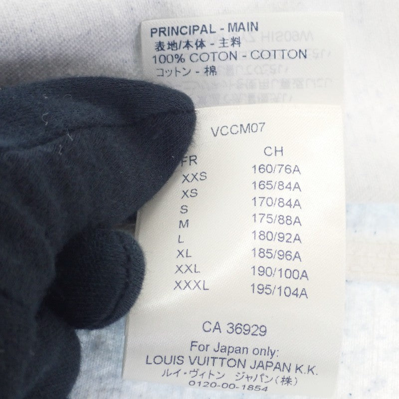 ルイヴィトン LOUIS VUITTON ワークウェアシャツ M 1A5VYS デニムジャケット コットン ブルー ホワイト メンズ【中古】【ABランク】