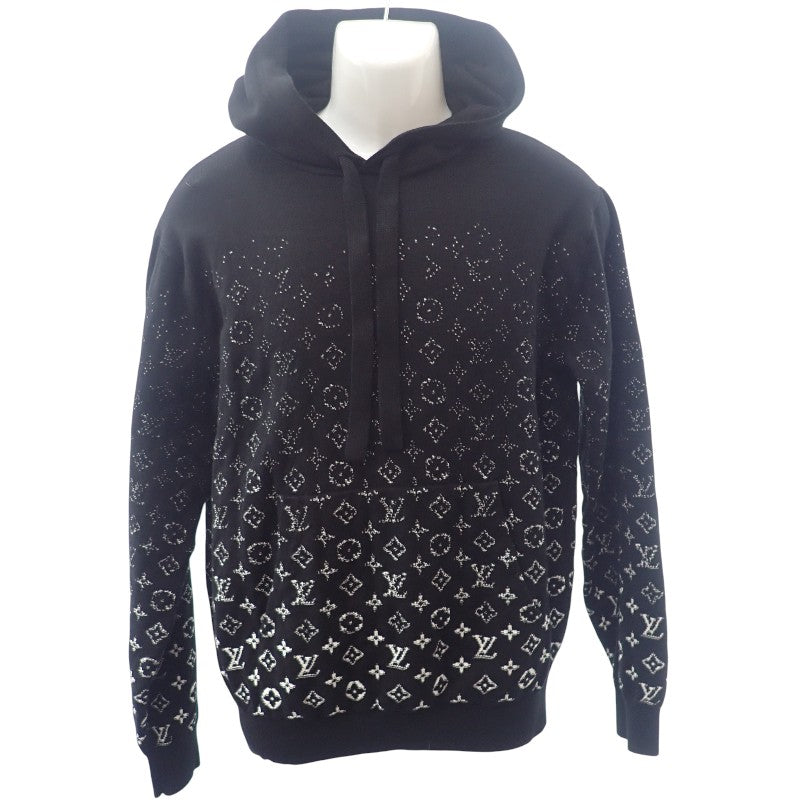 ルイヴィトン LOUIS VUITTON モノグラムグラディエントフーディ S 1AA4Y6 パーカー コットン ブラック メンズ【中古】【ABランク】